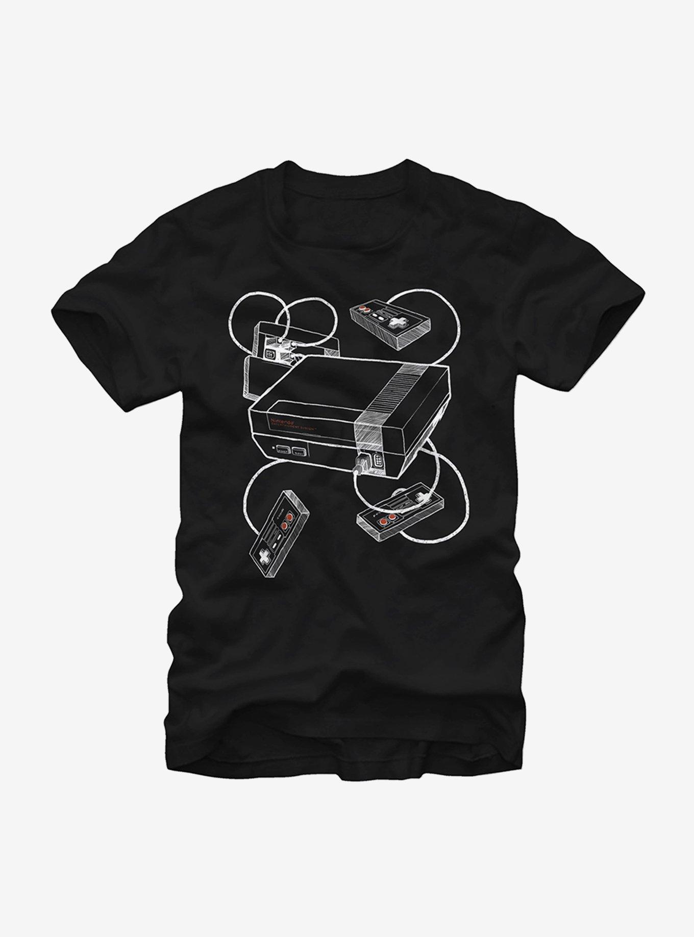 Nintendo Classic Console T-Shirt, BLACK, hi-res