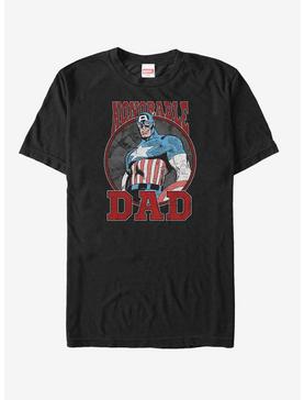 Plus Size Marvel Father's Day Captain America Honorable T-Shirt, , hi-res