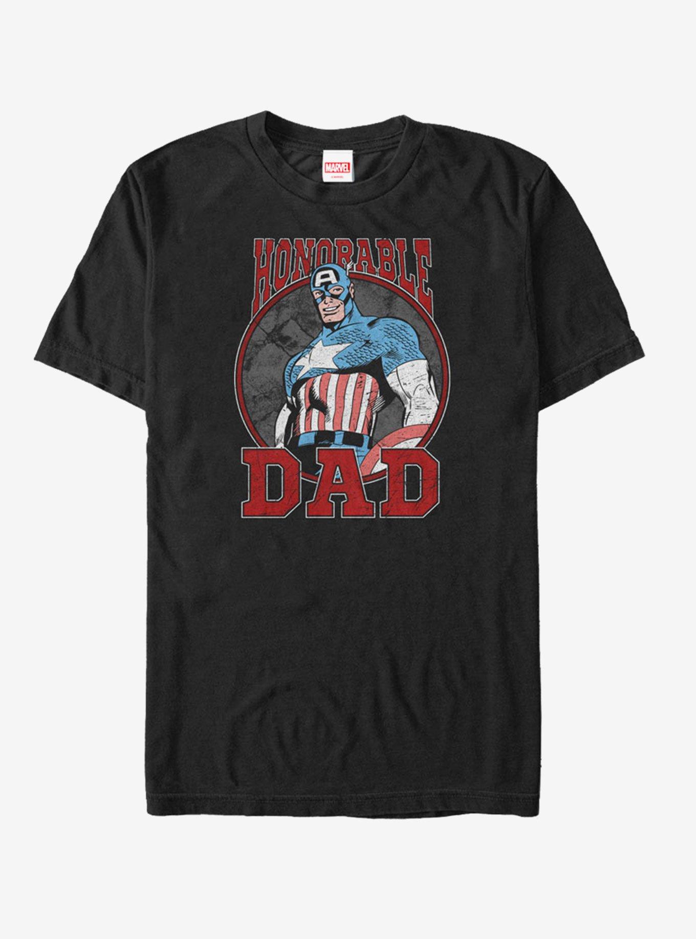 Marvel Father's Day Captain America Honorable T-Shirt, , hi-res