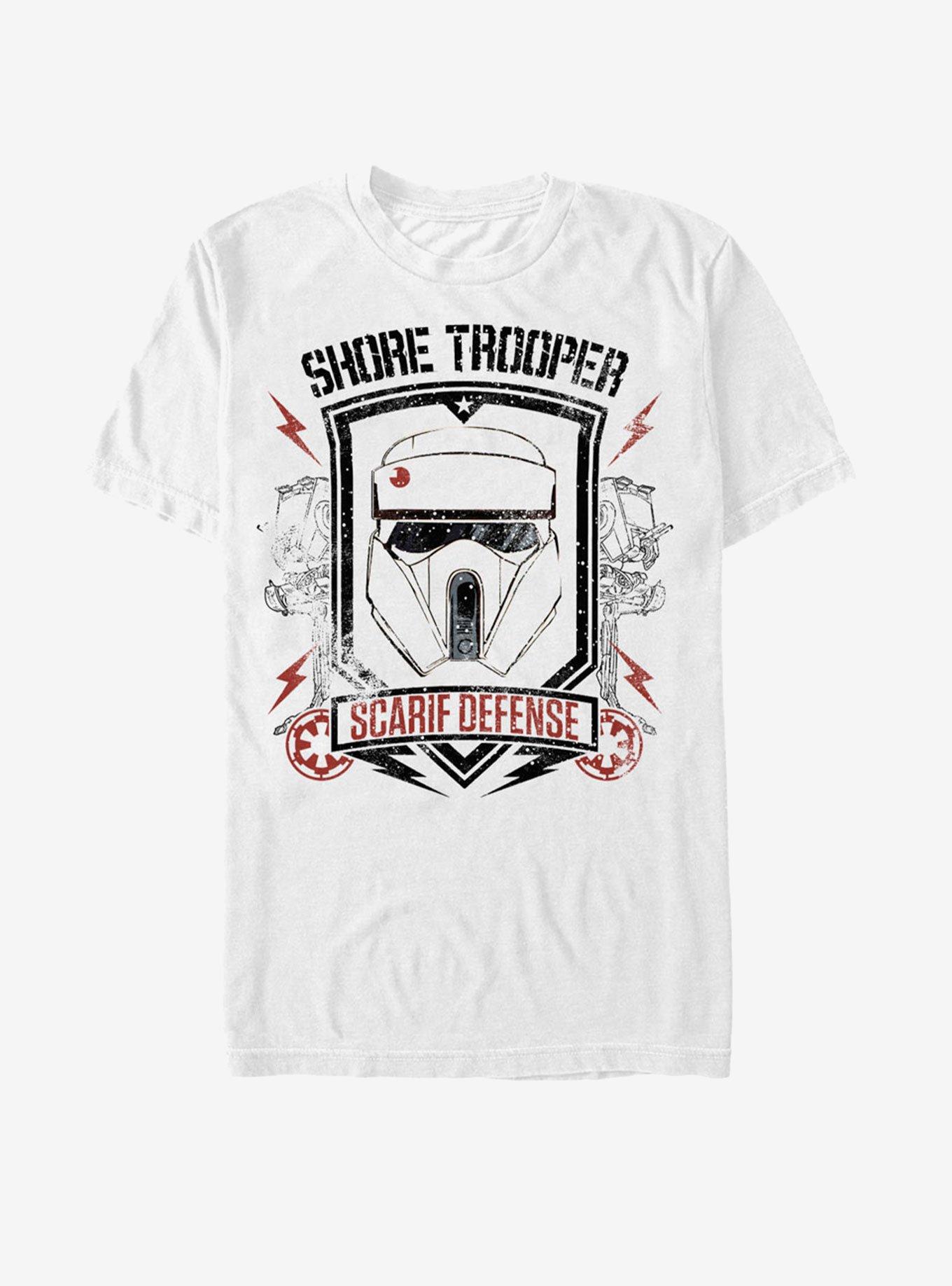 Star Wars Shoretrooper Scarif Defense T-Shirt, WHITE, hi-res