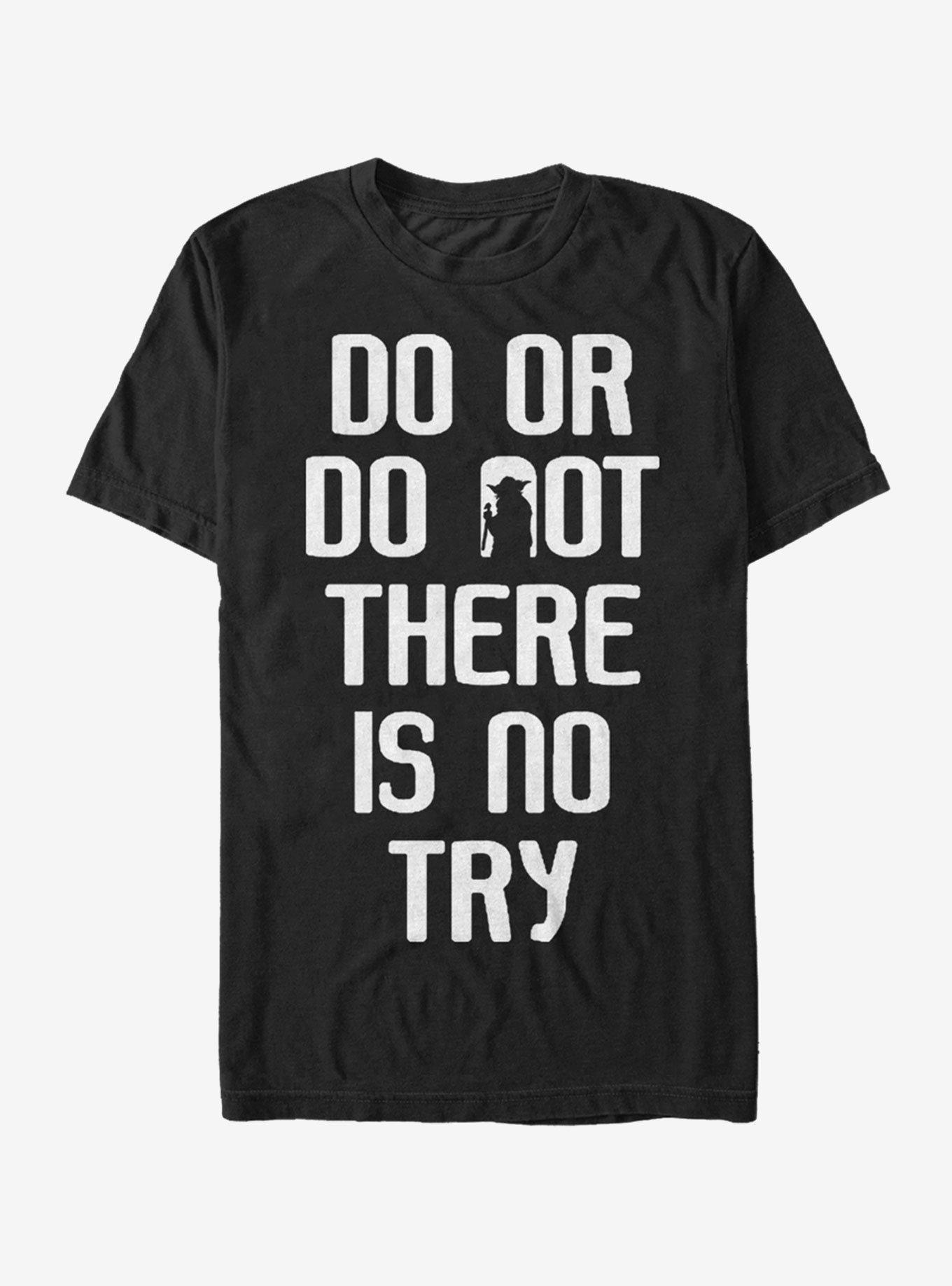Star Wars Jedi Master Yoda Do or Do Not T-Shirt, BLACK, hi-res