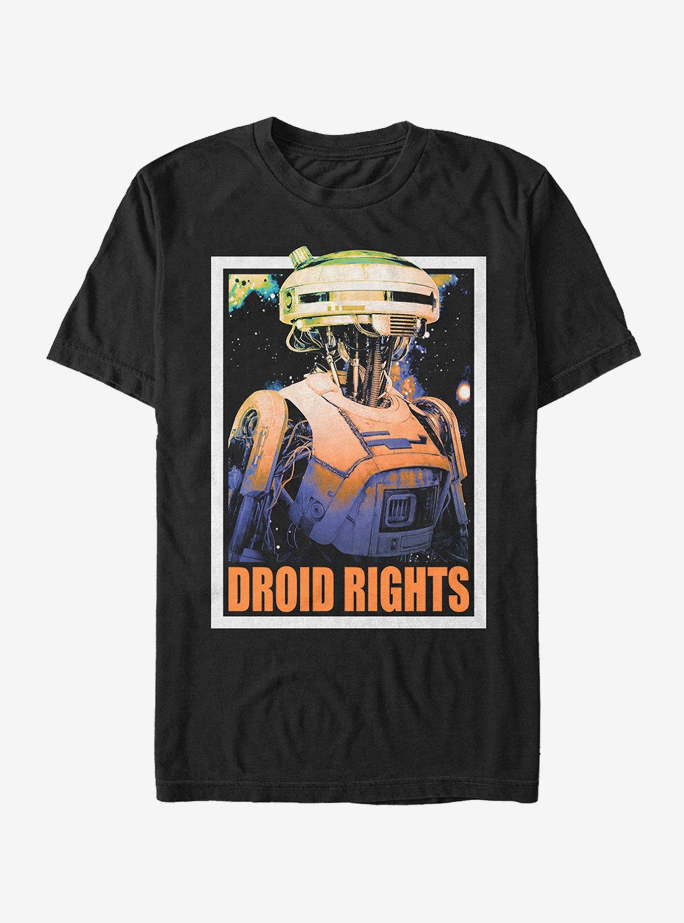 Star Wars L3-37 Droid Rights T-Shirt, BLACK, hi-res