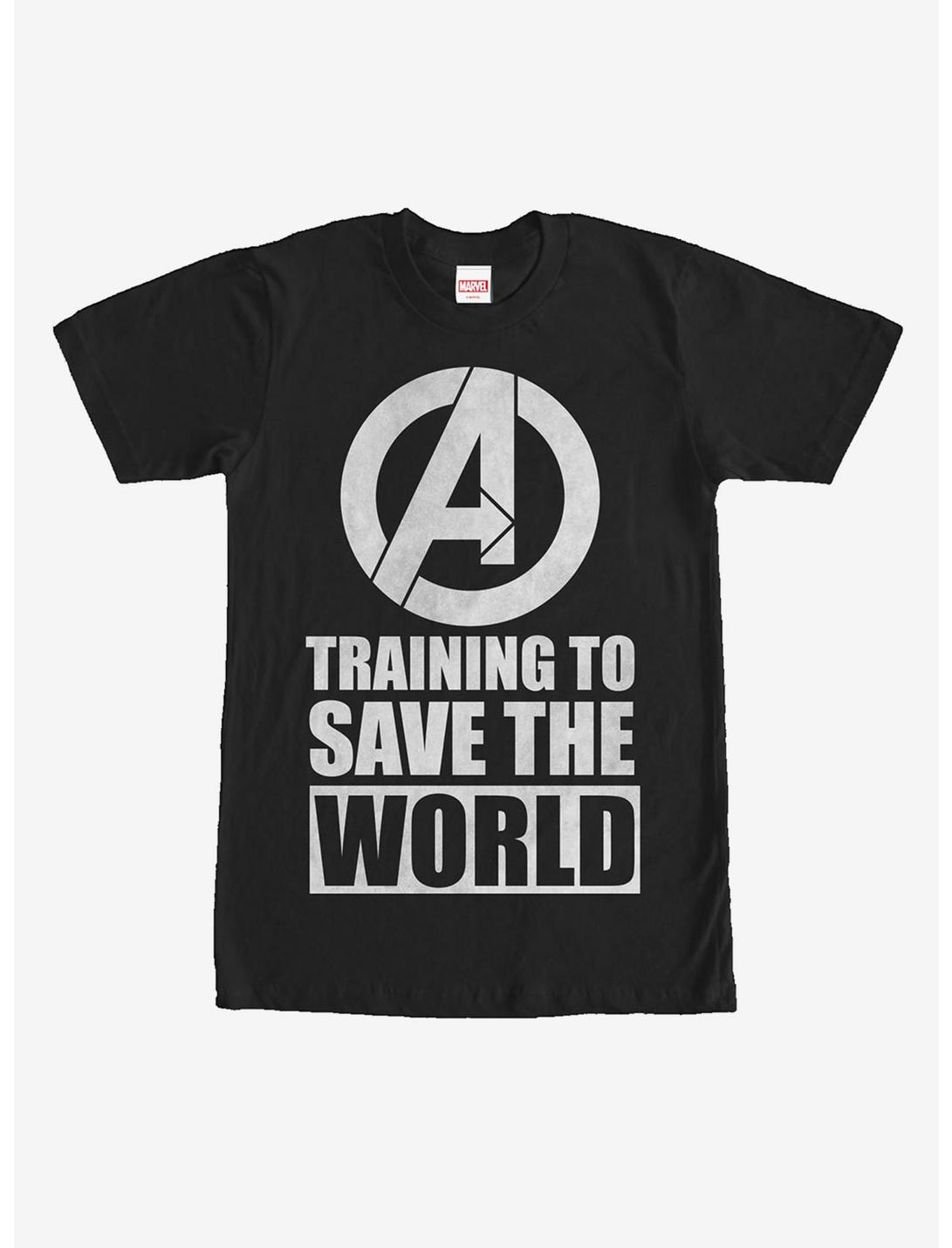 Marvel Avengers Training to Save World T-Shirt, BLACK, hi-res