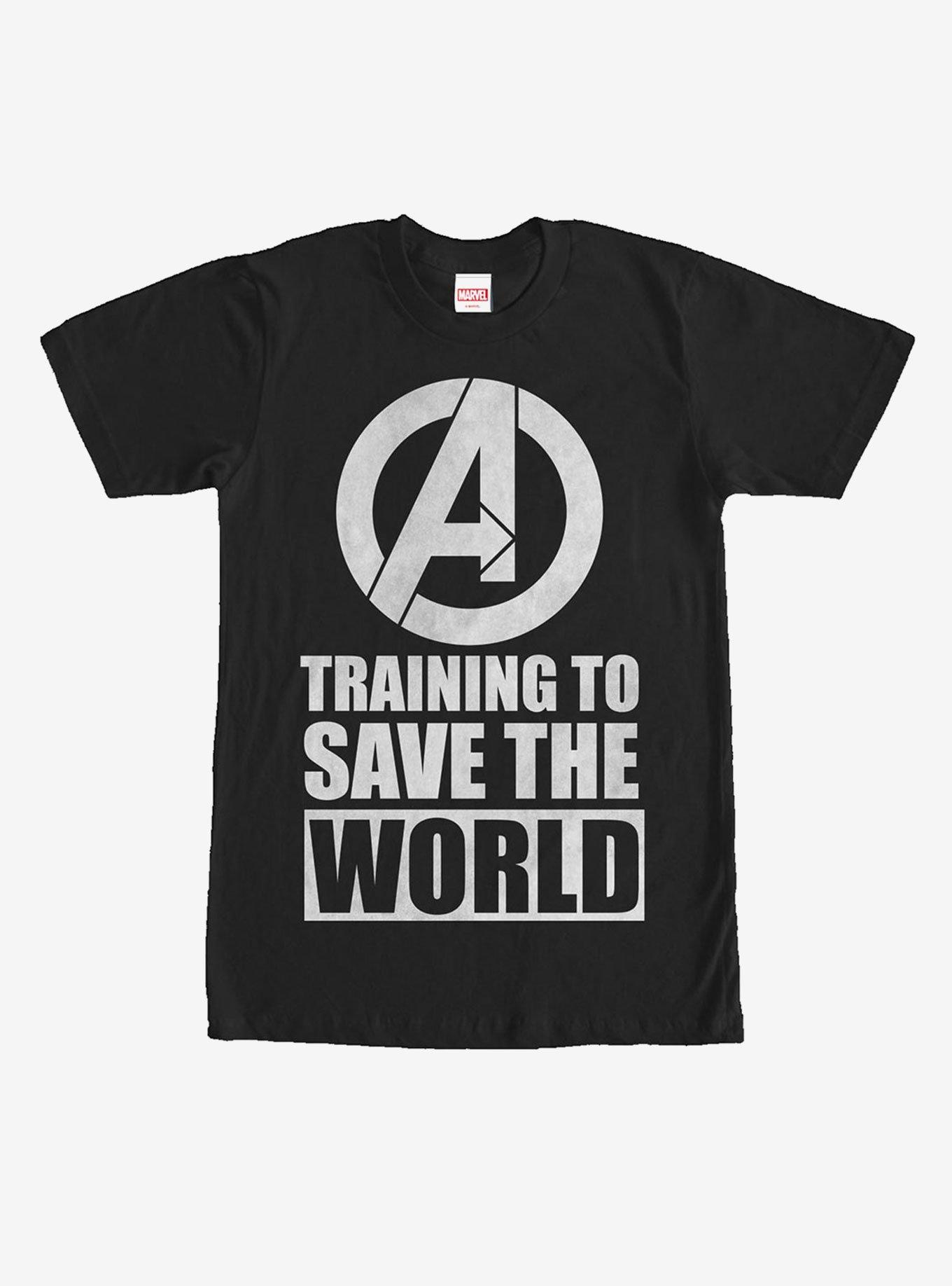 Marvel Avengers Training to Save World T-Shirt, BLACK, hi-res