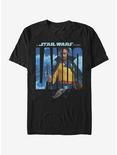 Star Wars Lando Name Movie Poster T-Shirt, BLACK, hi-res