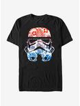 Star Wars Paradise Floral Stormtrooper Helmet T-Shirt, BLACK, hi-res