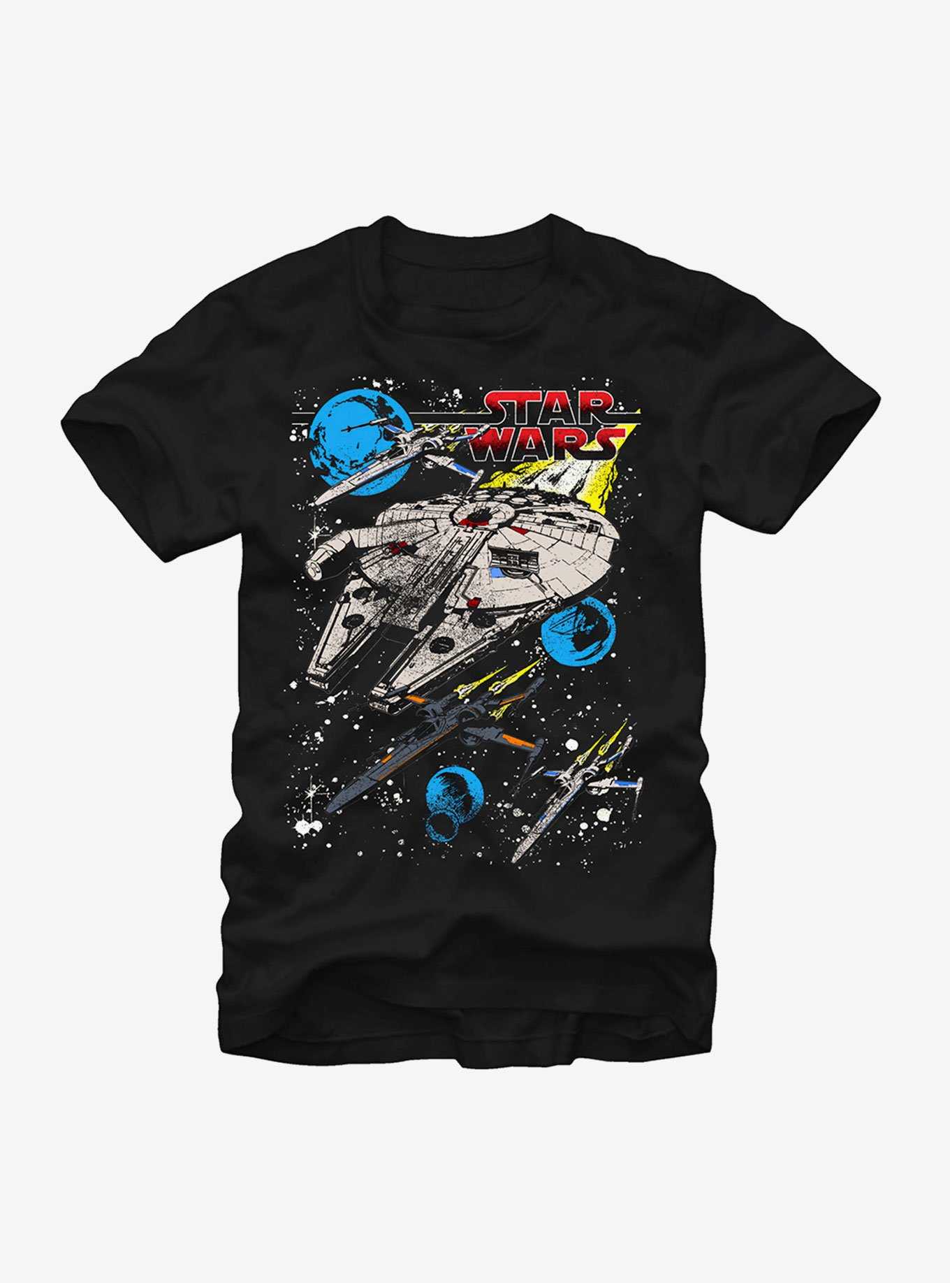 Star Wars Classic Millennium Falcon and X-Wing T-Shirt, , hi-res