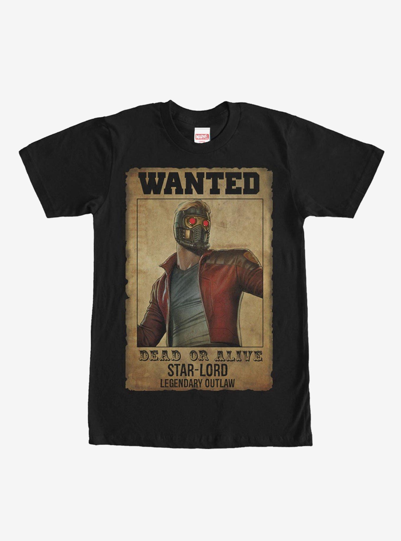 Marvel Guardians of the Galaxy Star-Lord Wanted Poster T-Shirt, , hi-res