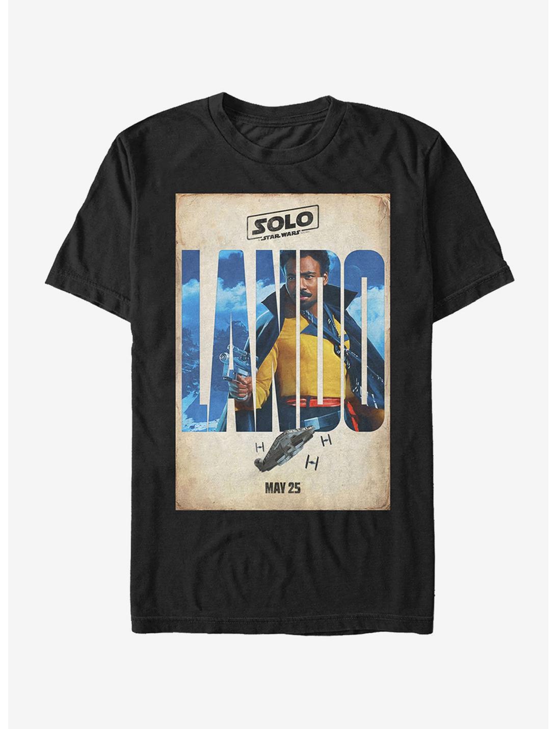 Star Wars Lando Name Poster T-Shirt, BLACK, hi-res