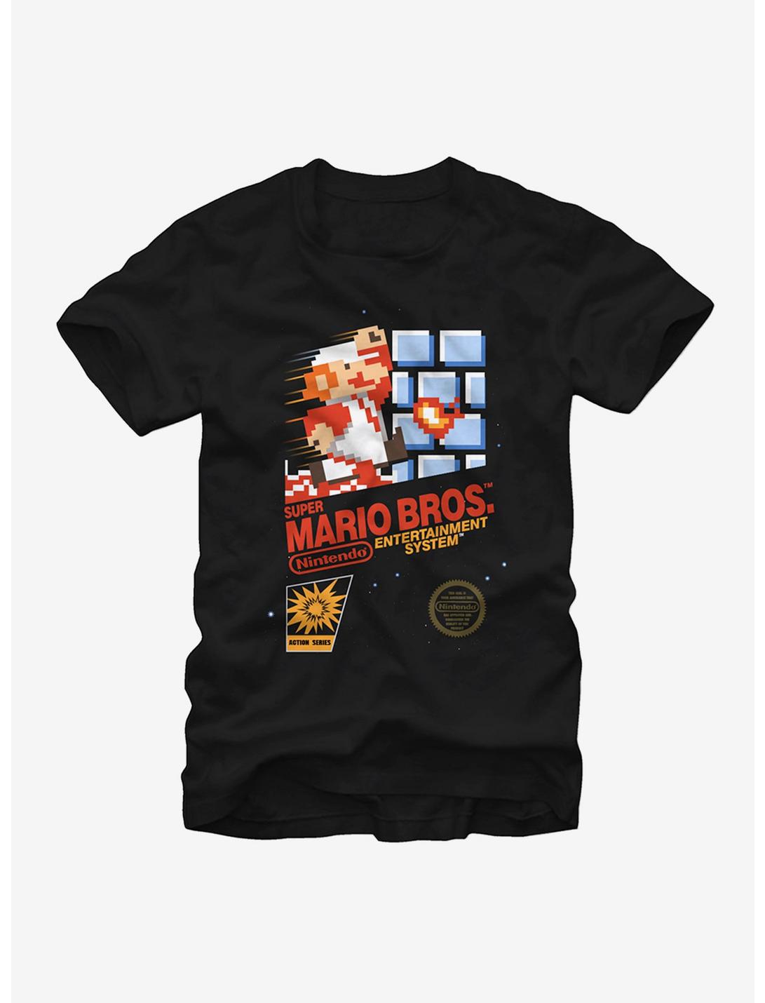 Nintendo NES Super Mario Bros T-Shirt, BLACK, hi-res