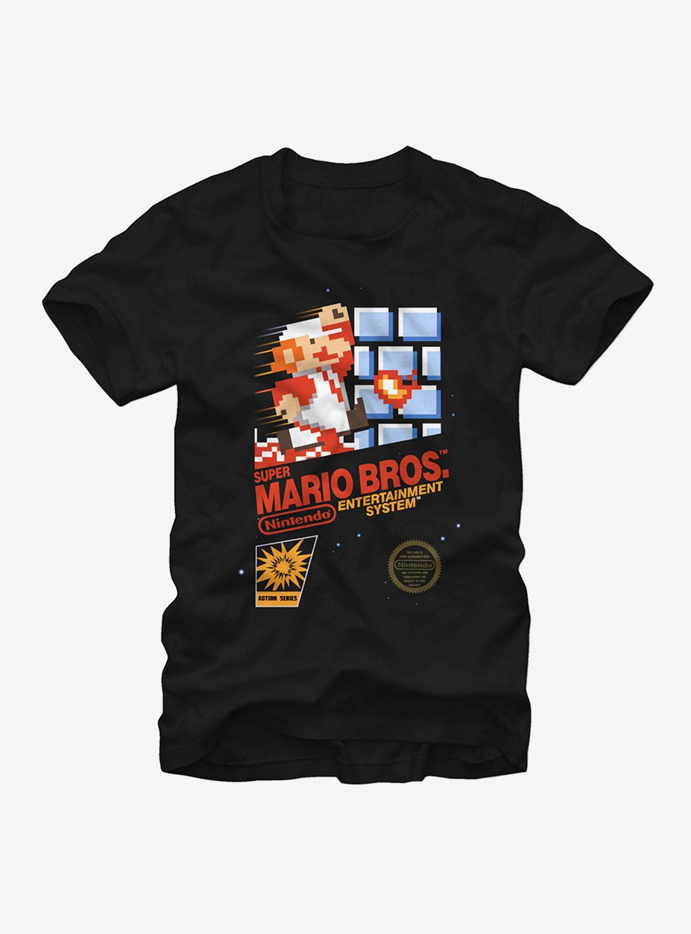 Nintendo NES Super Mario Bros T-Shirt, BLACK, hi-res