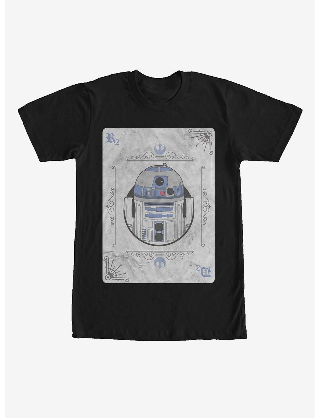 Star Wars R2-D2 Playing Card T-Shirt, BLACK, hi-res
