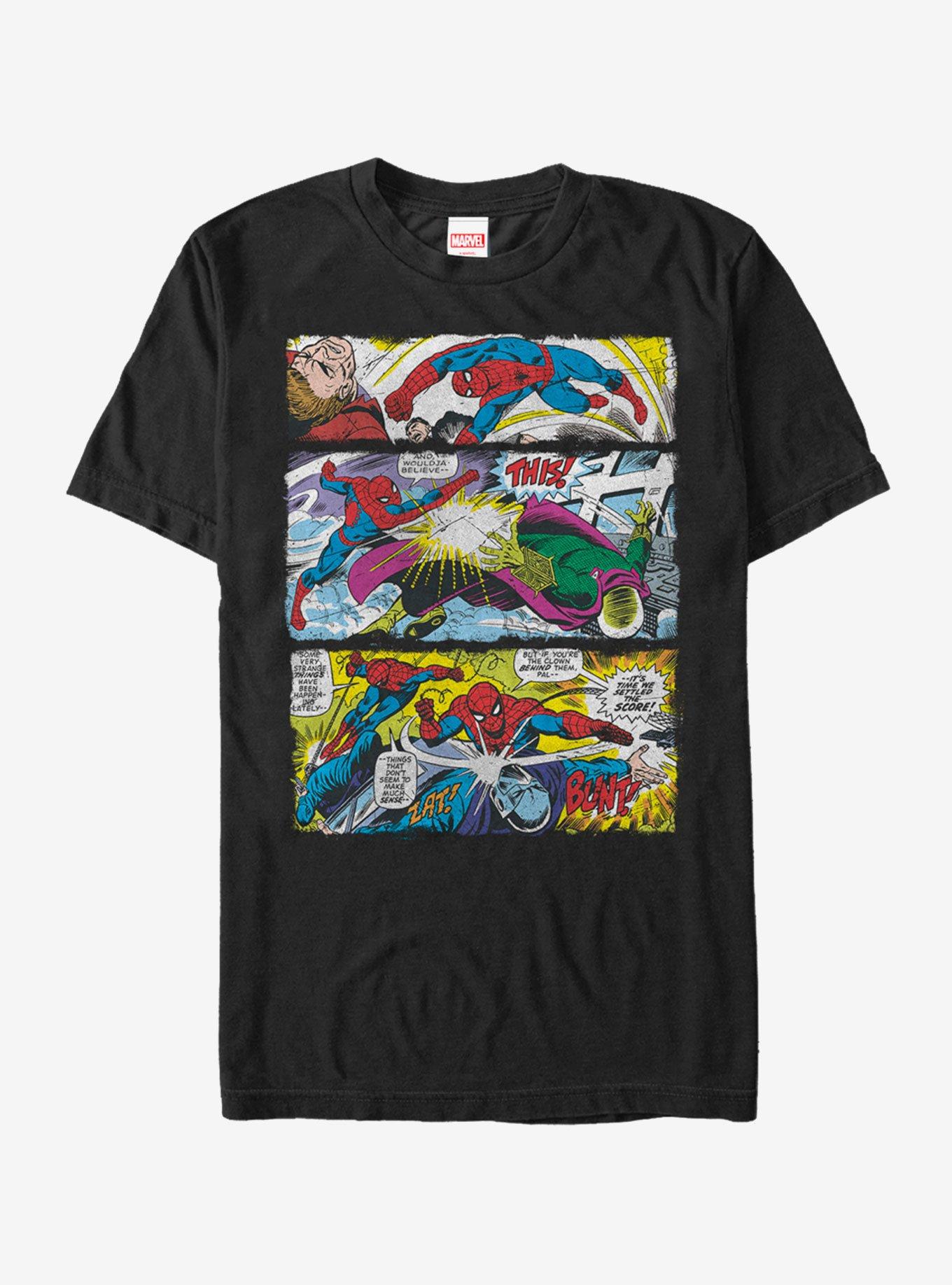 Marvel Spider-Man Comic Book Panels T-Shirt, , hi-res