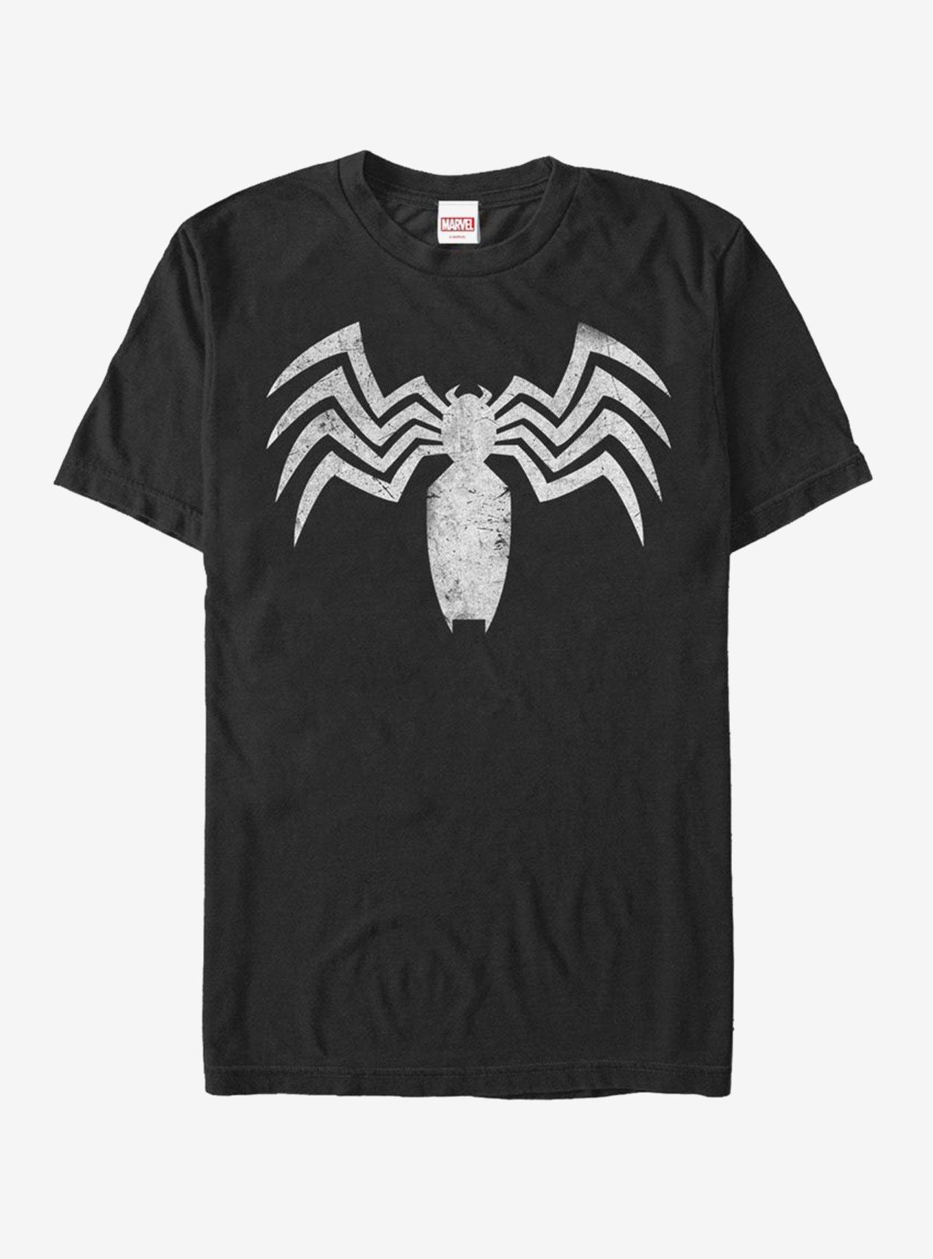 Marvel Venom Distressed Claw Logo T-Shirt, BLACK, hi-res