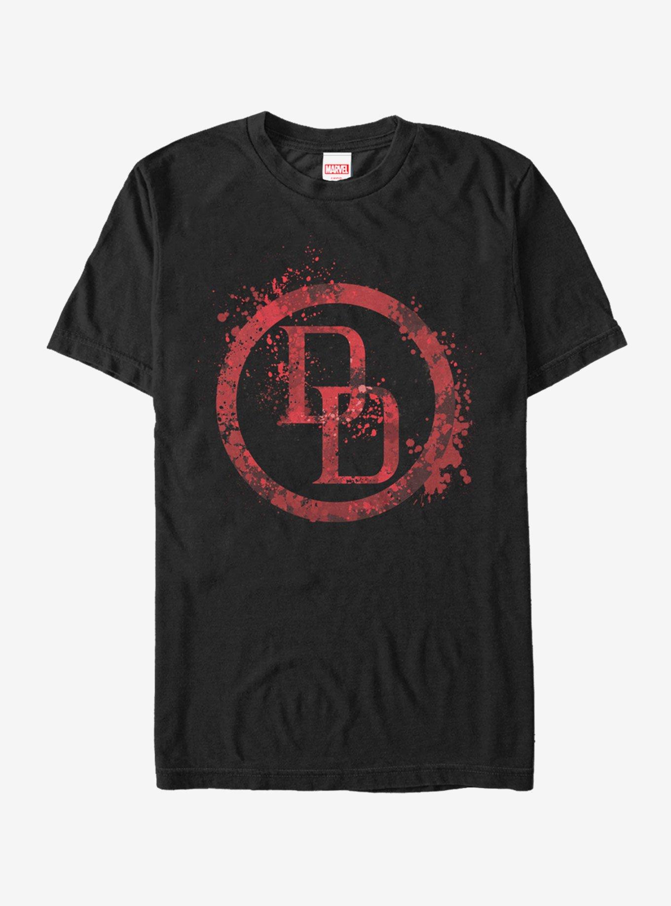 Marvel Daredevil Logo Splatter T-Shirt, , hi-res