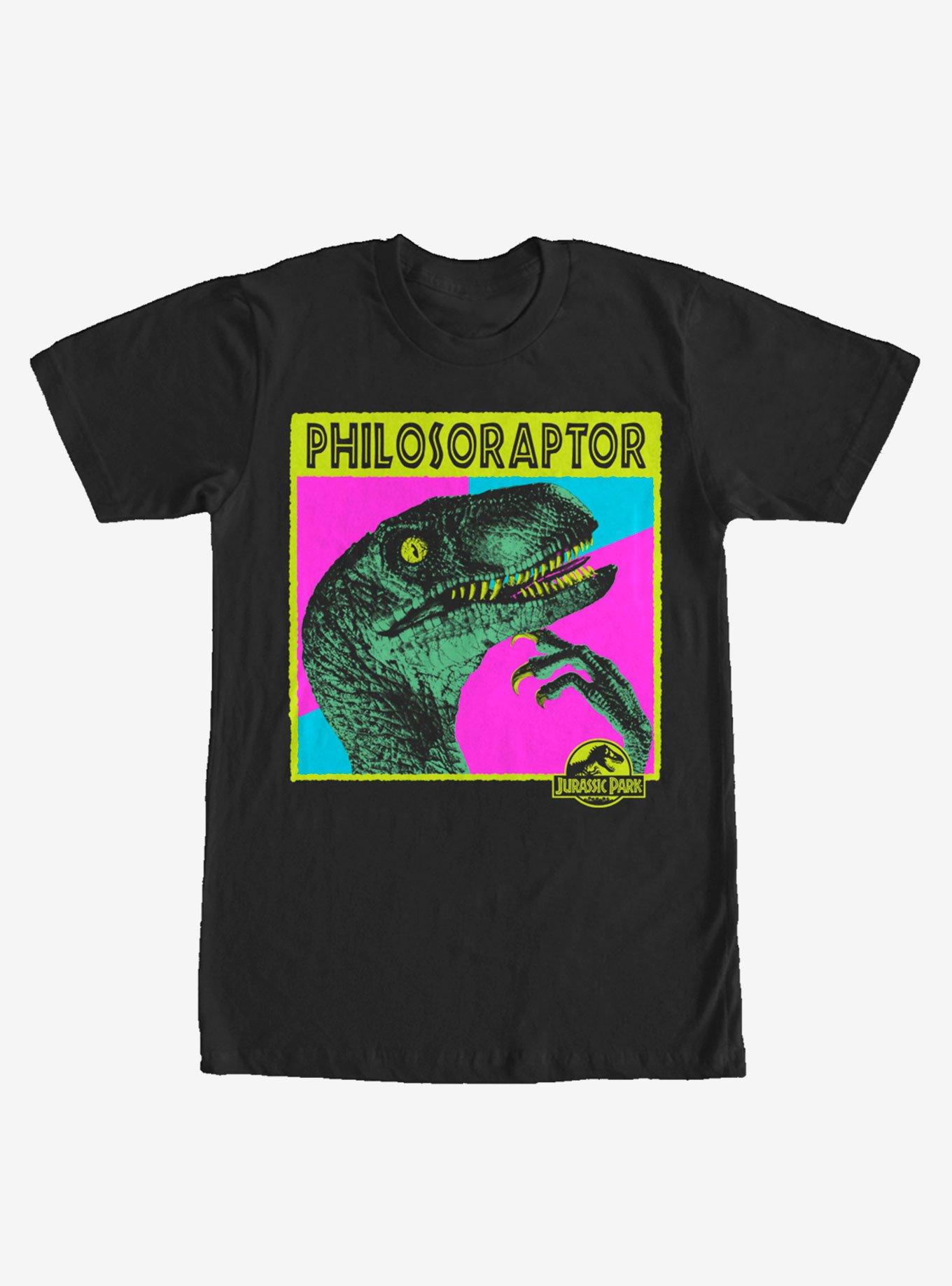 Jurassic Park Philosoraptor T-Shirt, BLACK, hi-res