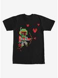 Star Wars Valentine's Day Boba Fett Cupid T-Shirt, BLACK, hi-res