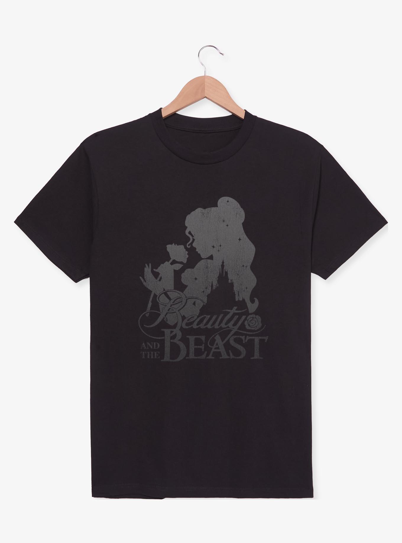 Disney Beauty And The Beast Belle Rose Silhouette T-Shirt