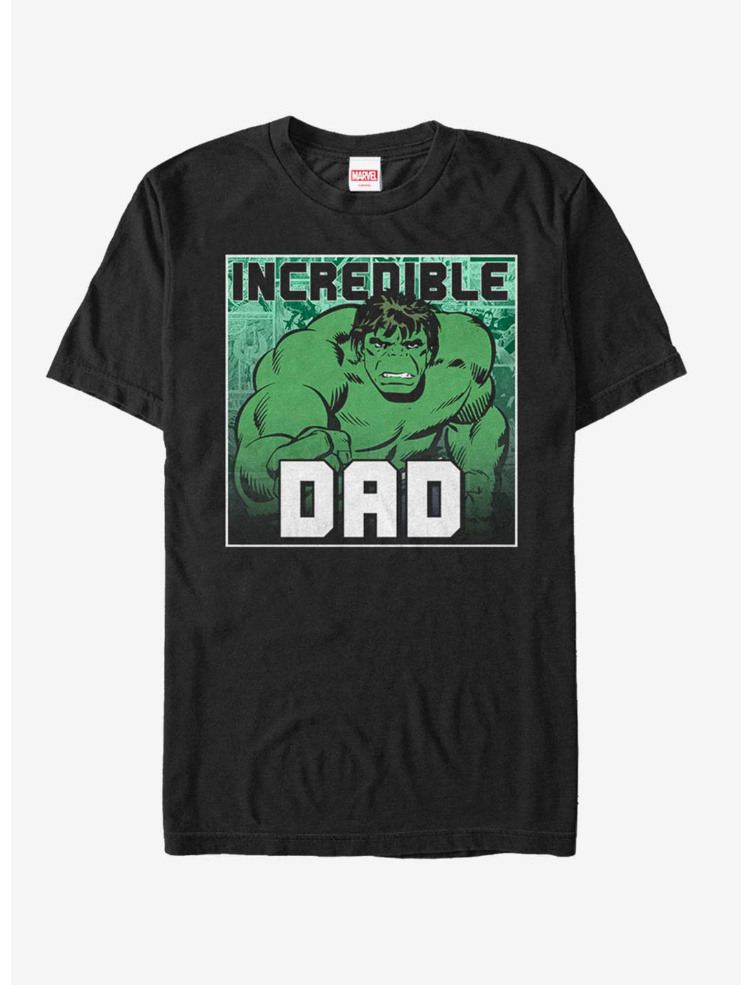 Marvel Father's Day Hulk Incredible Dad T-Shirt, BLACK, hi-res
