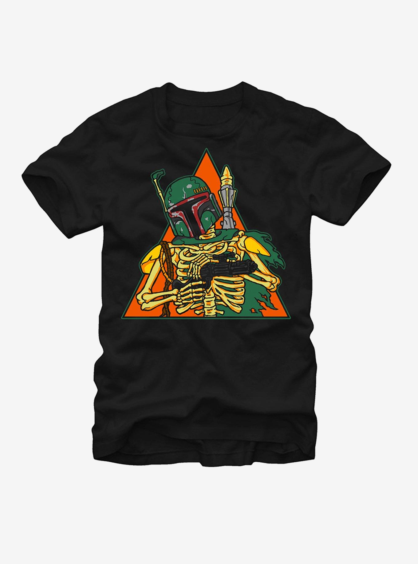 Star Wars Halloween Boba Fett Skeleton T-Shirt, , hi-res