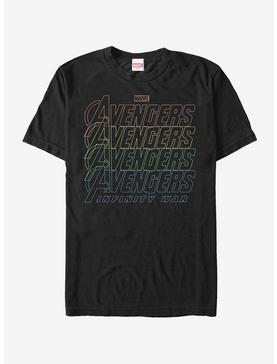 Marvel Avengers: Infinity War Rainbow Logo T-Shirt, , hi-res