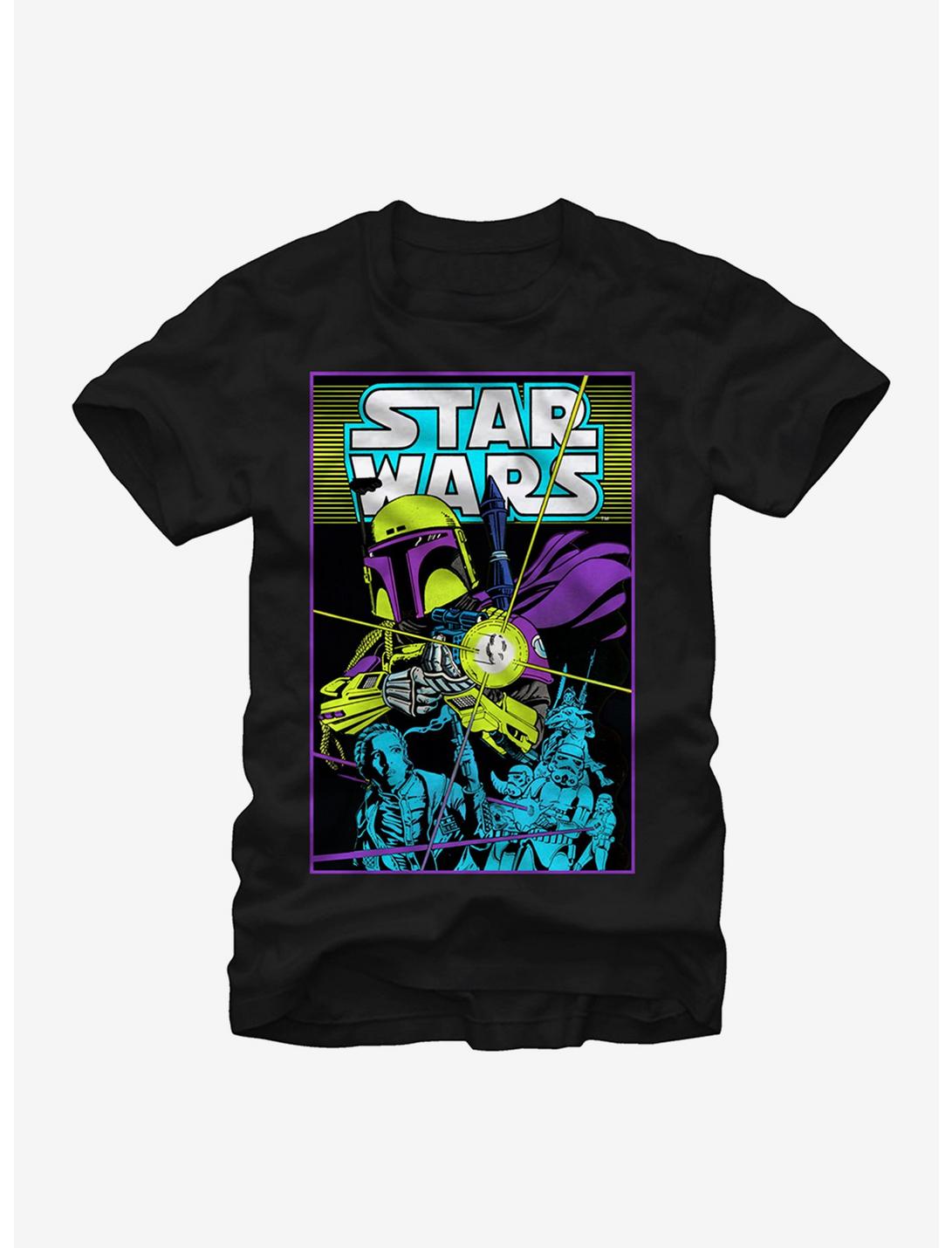 Star Wars Boba Fett on the Hunt T-Shirt, BLACK, hi-res