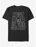 Star Wars Father's Day Best Dad Darth Vader Helmet T-Shirt, BLACK, hi-res