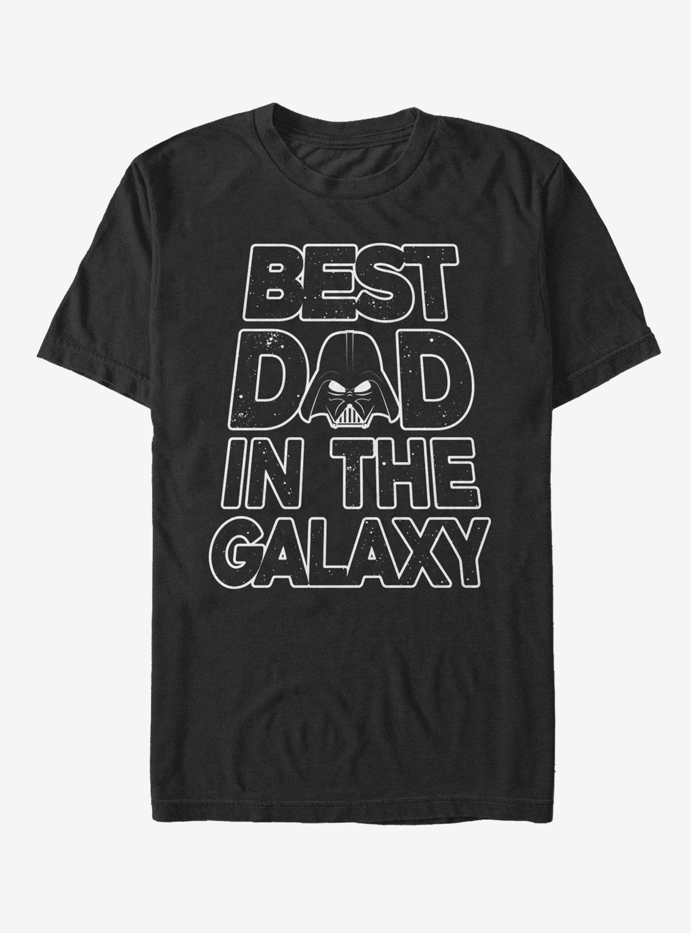 Star Wars Father's Day Best Dad Darth Vader Helmet T-Shirt - BLACK ...