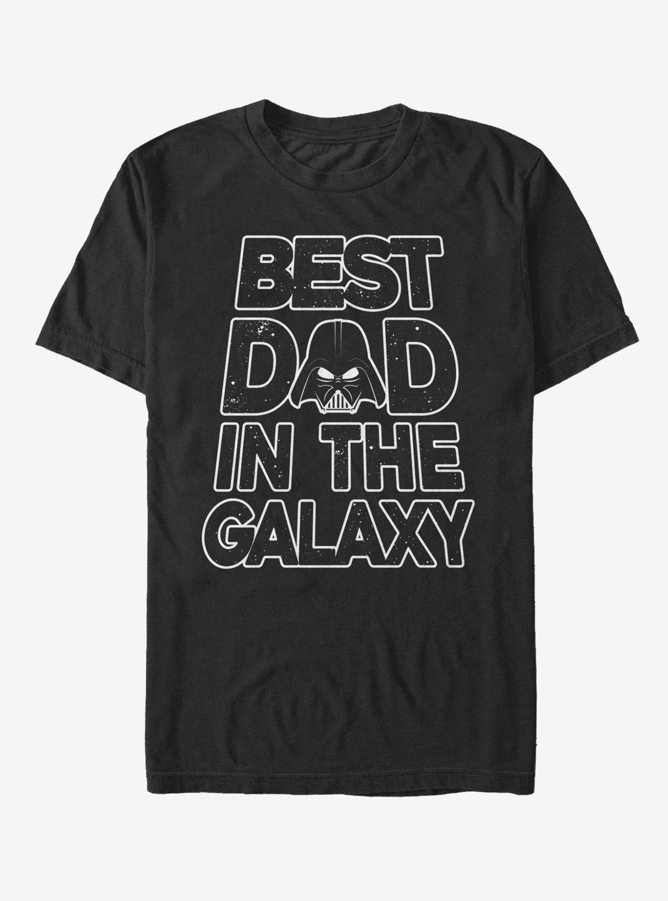Star Wars Father's Day Best Dad Darth Vader Helmet T-Shirt, BLACK, hi-res