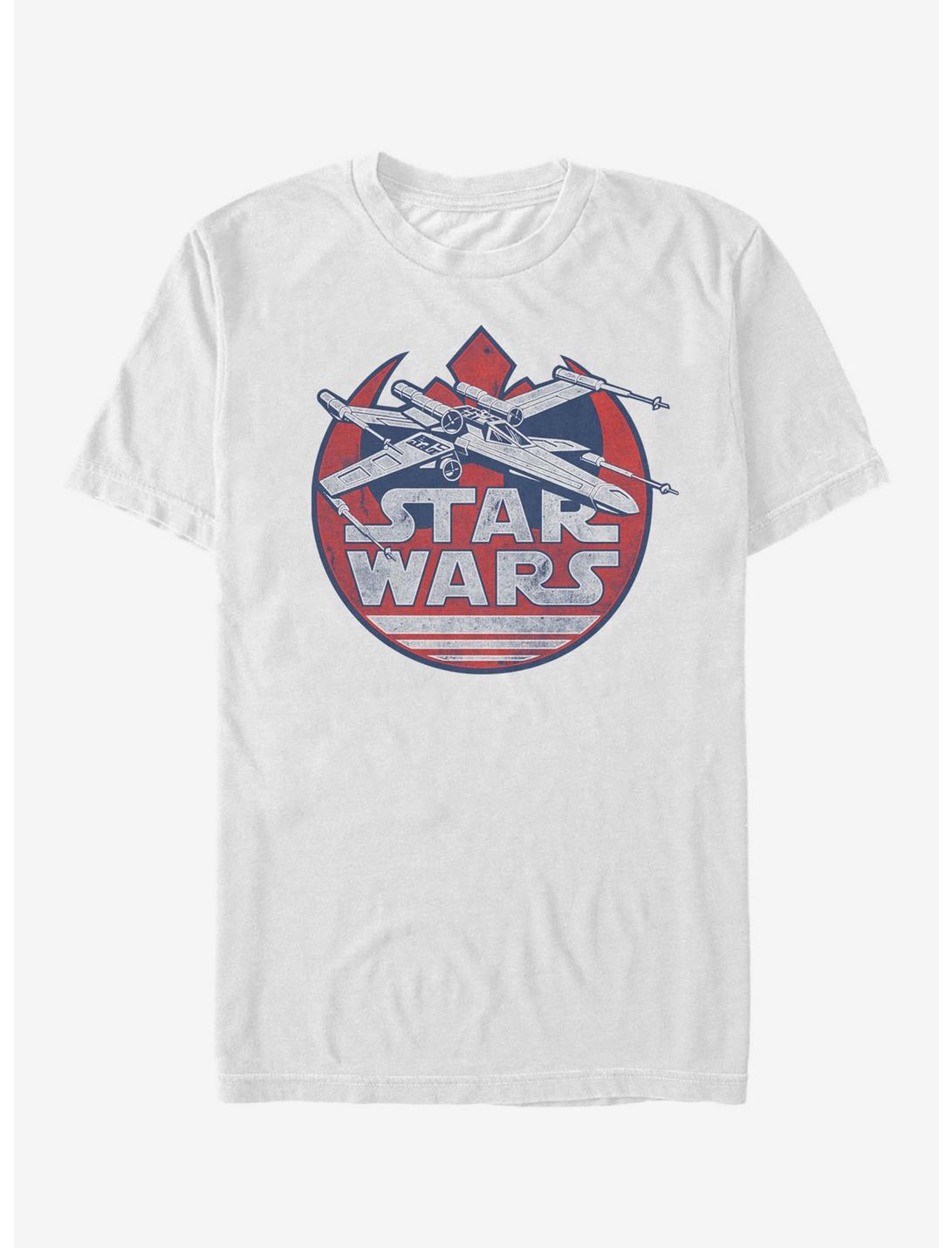 Star Wars Fourth of July X-Wing T-Shirt, WHITE, hi-res