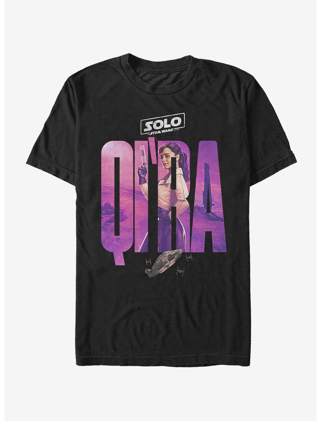 Star Wars Qi'ra Movie Poster T-Shirt, BLACK, hi-res