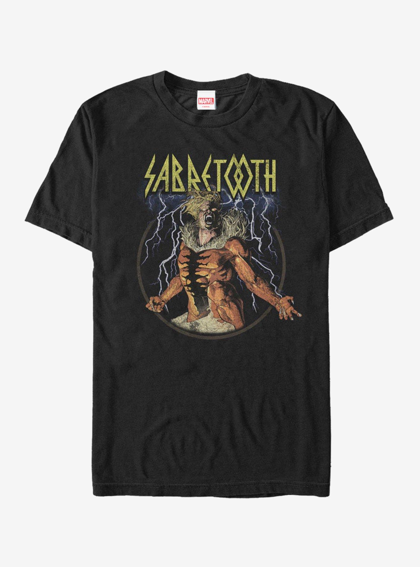 Marvel X-Men Sabretooth T-Shirt, BLACK, hi-res