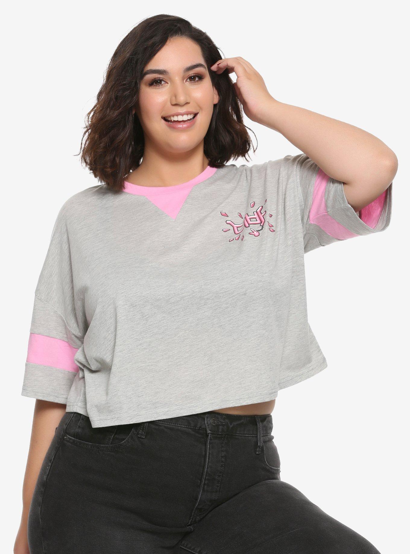 Overwatch D.Va Crop T-Shirt Plus Size, MULTI, hi-res