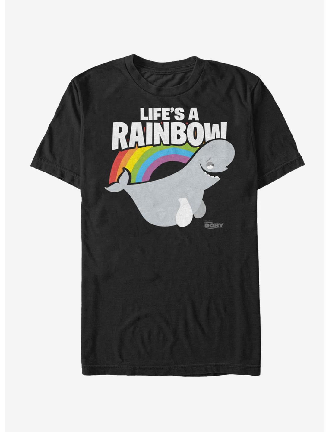 Disney Pixar Finding Dory Bailey Life Is A Rainbow T-Shirt, BLACK, hi-res