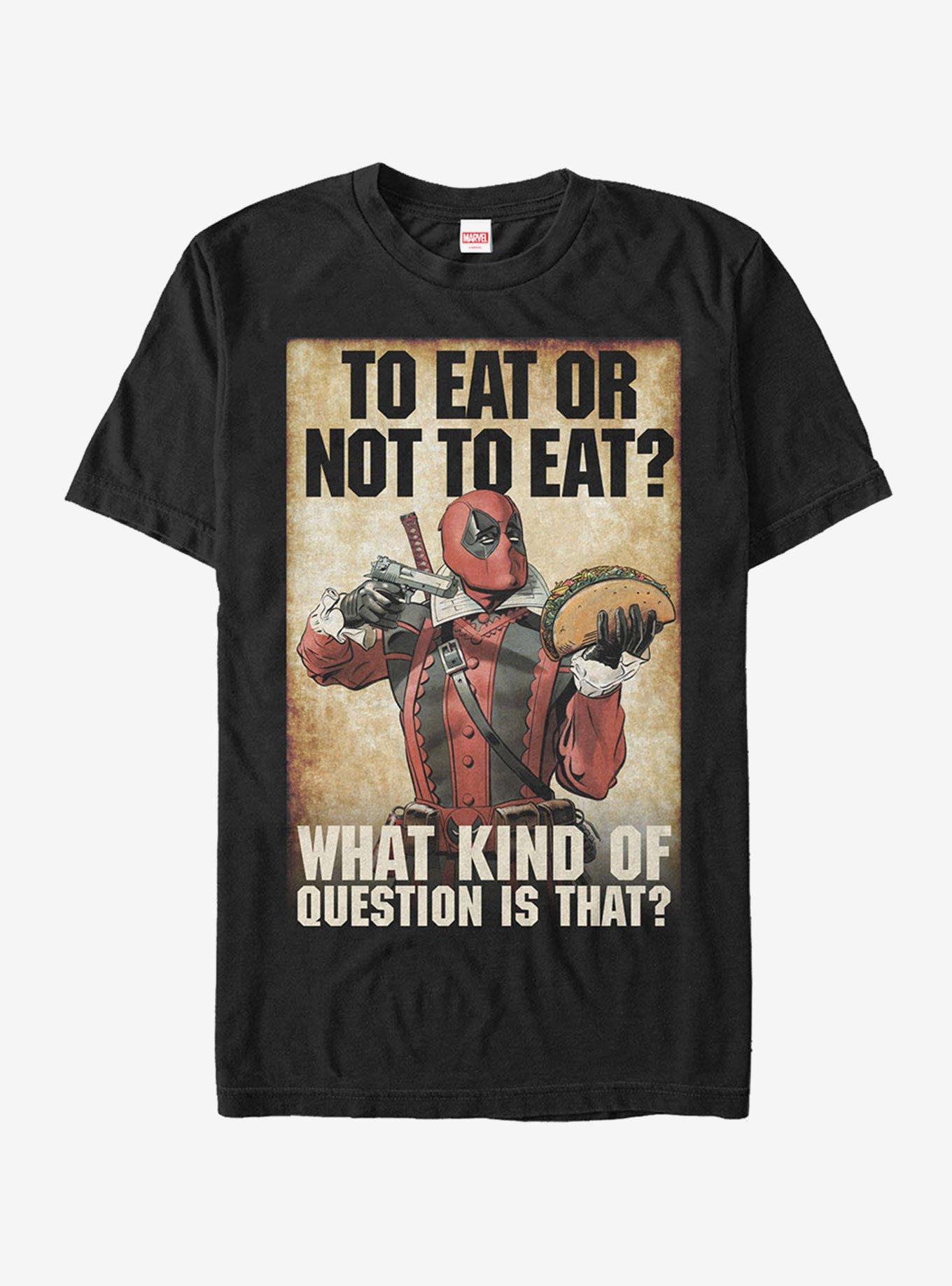 Marvel Deadpool To Eat or Not To Eat T-Shirt, , hi-res