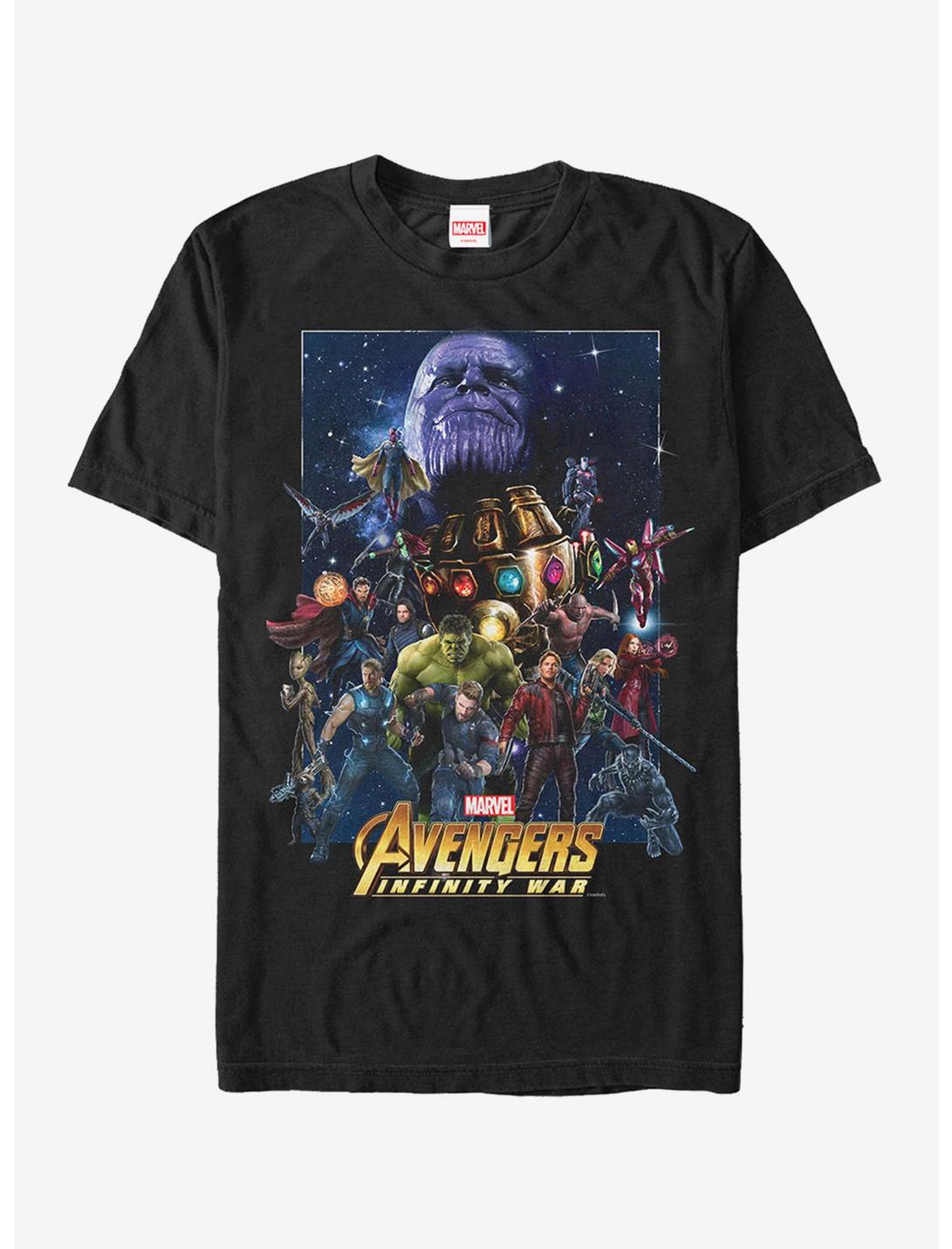 Marvel Avengers: Infinity War Character Collage T-Shirt, BLACK, hi-res