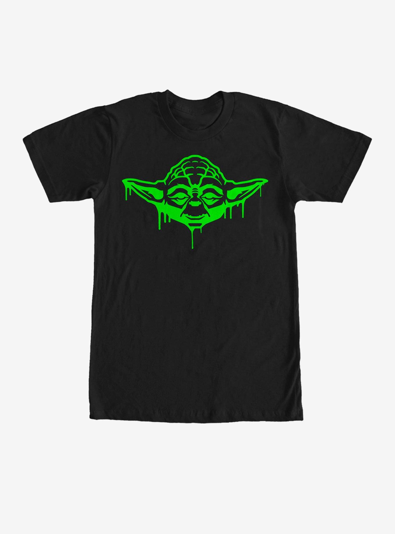 Star Wars Halloween Dripping Jedi Master Yoda T-Shirt, BLACK, hi-res