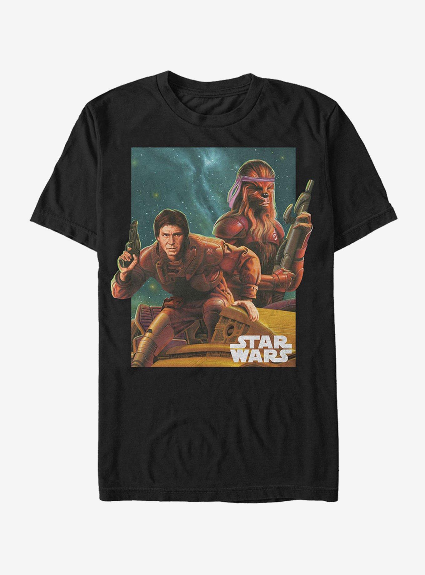 Star Wars Han and Chewbacca Bandana T-Shirt, BLACK, hi-res