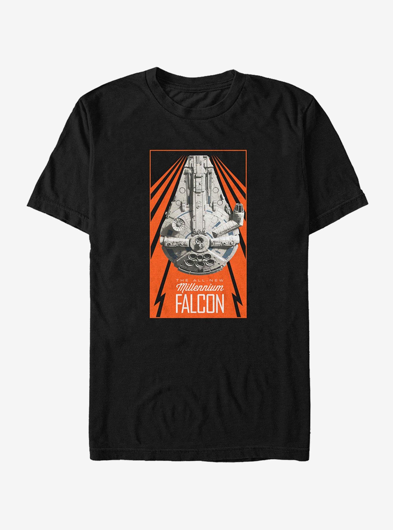 Star Wars All-New Millennium Falcon T-Shirt - BLACK | BoxLunch