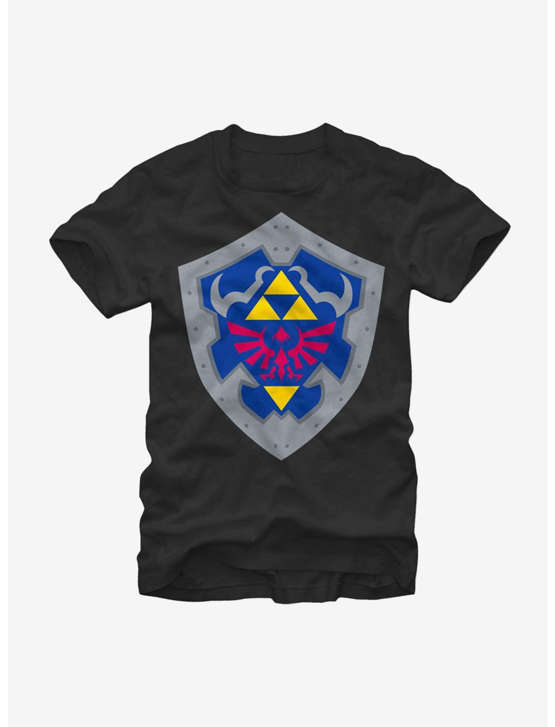 Nintendo Legend of Zelda Hylian Shield T-Shirt, BLACK, hi-res