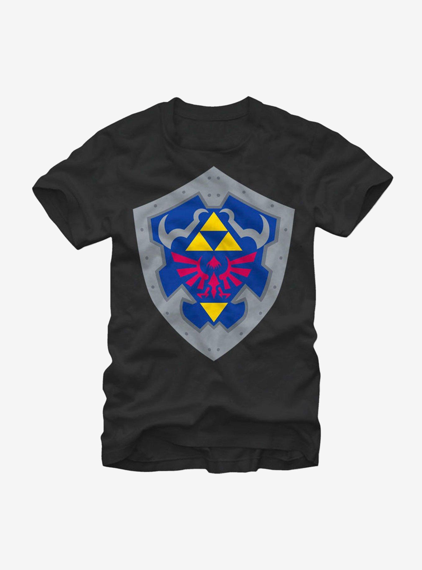 Nintendo Legend of Zelda Hylian Shield T-Shirt, BLACK, hi-res