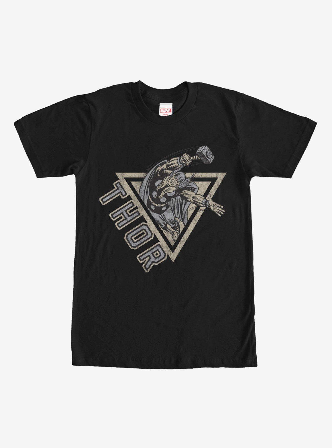 Marvel Triangle Thor T-Shirt - BLACK | BoxLunch