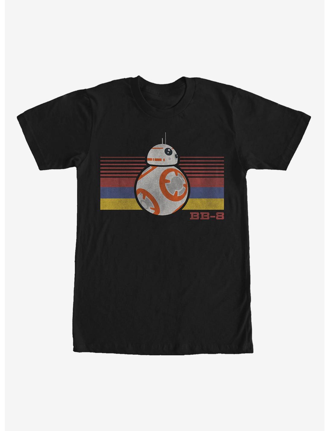 Star Wars BB-8 Retro Stripes T-Shirt, BLACK, hi-res