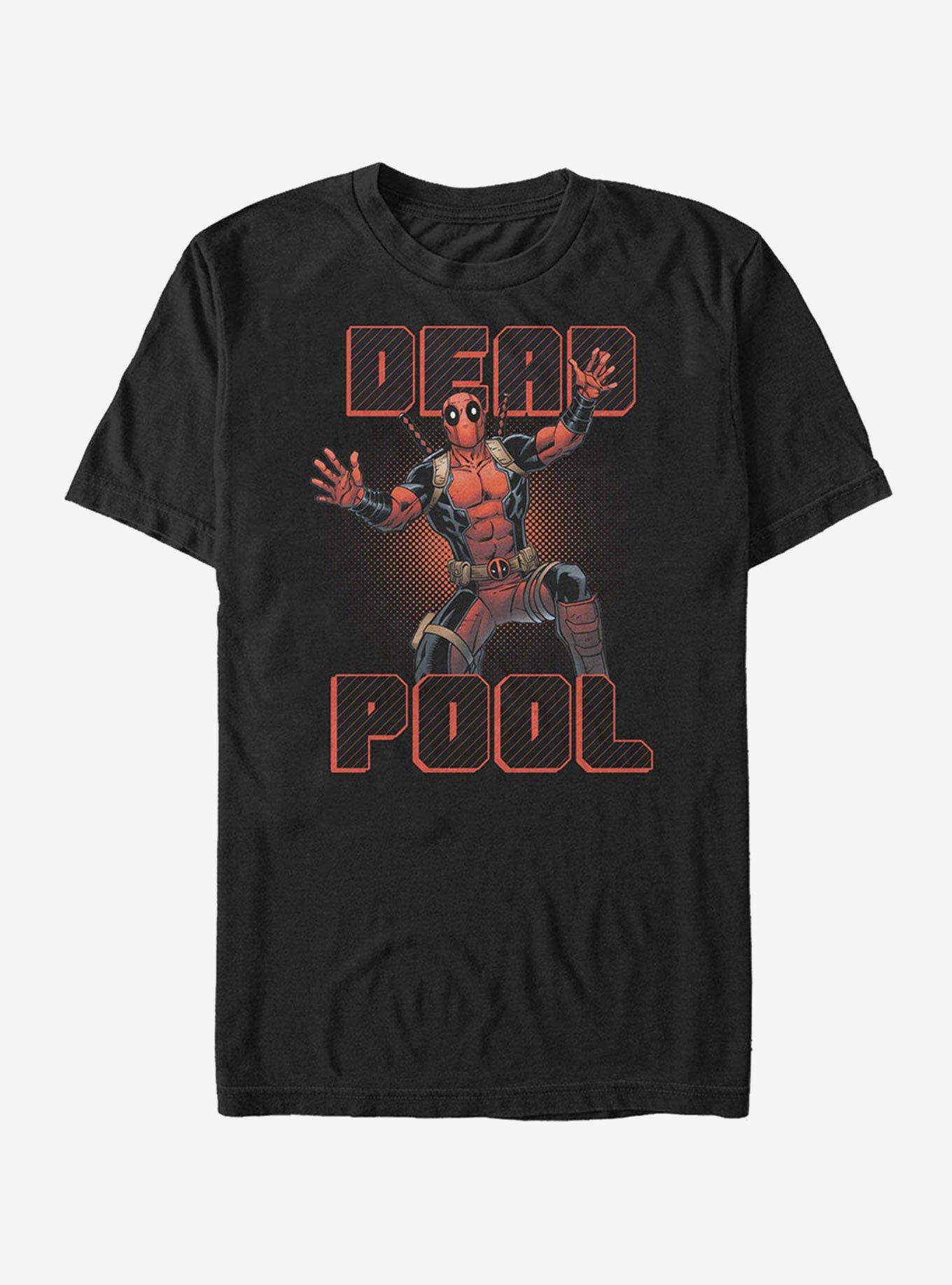 Marvel Deadpool Stripes T-Shirt, BLACK, hi-res