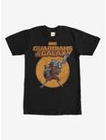 Marvel Guardians of the Galaxy Cartoon Rocket T-Shirt, BLACK, hi-res