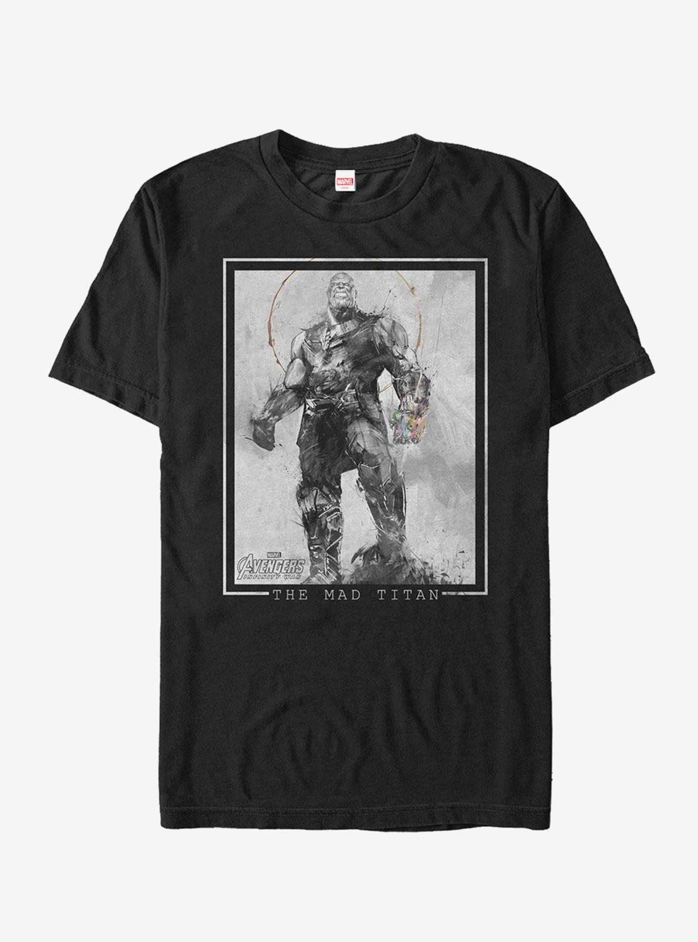 Marvel Avengers: Infinity War Thanos Grayscale T-Shirt, , hi-res