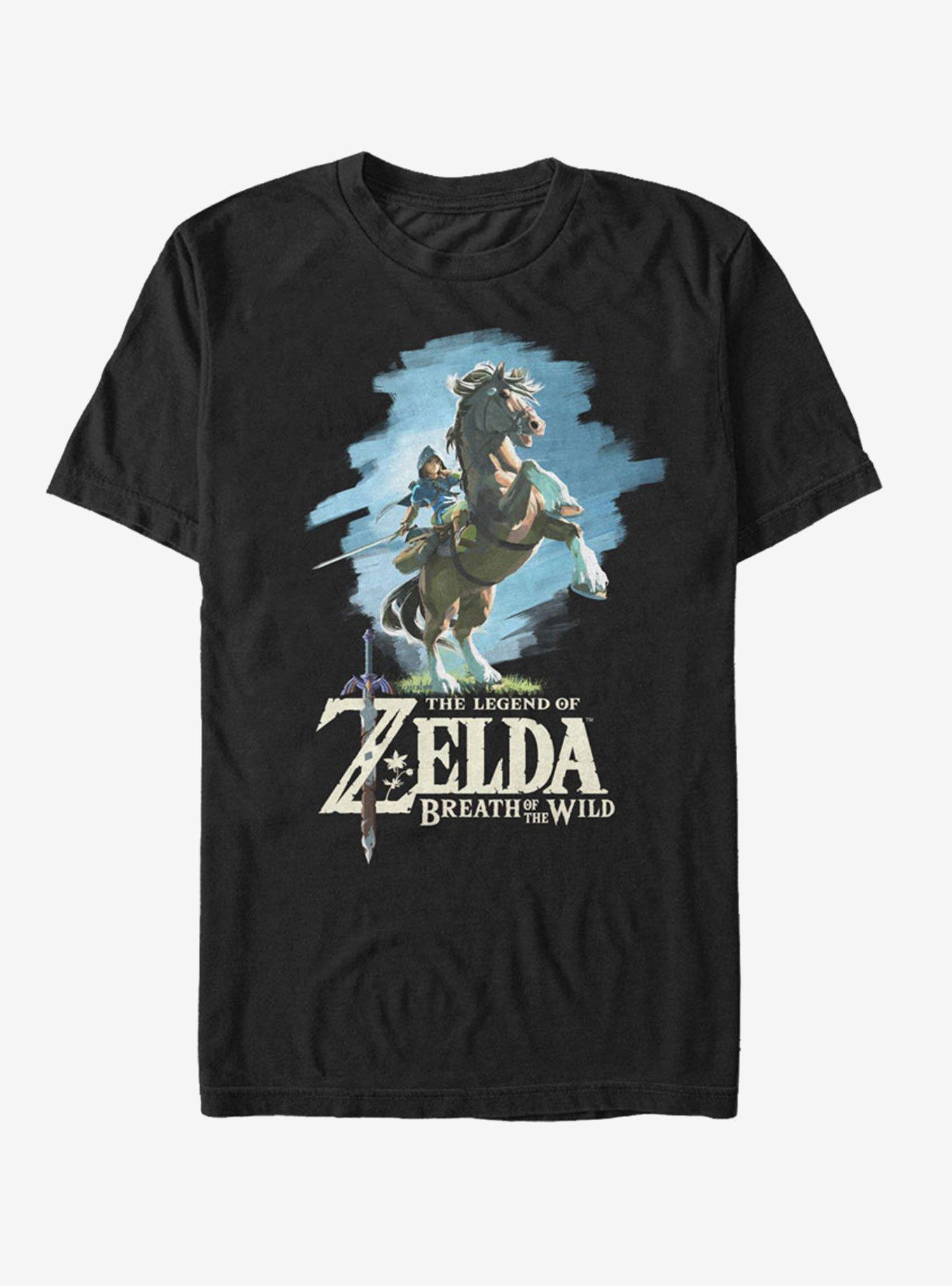 Nintendo Legend of Zelda Breath of the Wild Link Epona T-Shirt, , hi-res