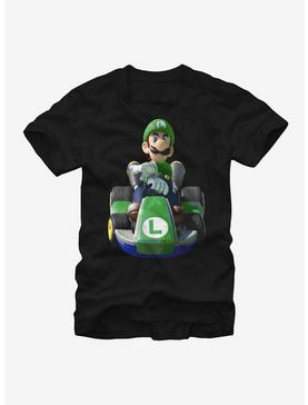 Nintendo Mario Kart Luigi Driving T-Shirt, , hi-res