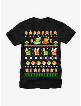 Nintendo Super Mario Bros Pattern T-Shirt, , hi-res