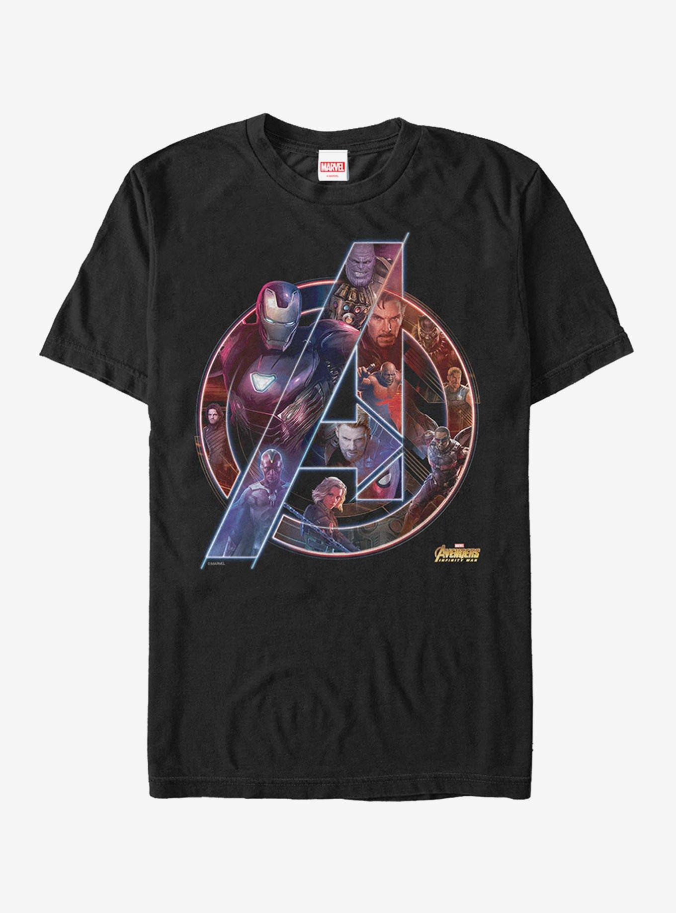 Marvel Avengers: Infinity War Logo T-Shirt, BLACK, hi-res